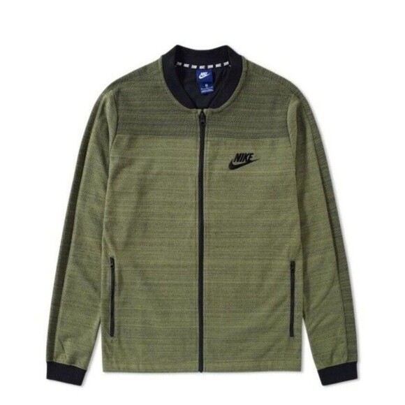 Nike XL Advanced Full Zip ADV15 Knit Jacket green Heather - Picture 1 of 11